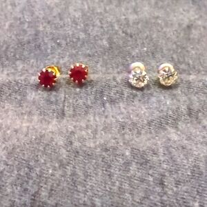 2 pair earrings
